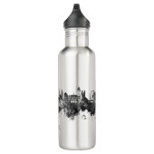 Bouteille D'eau Bâle Suisse Skyline BW (Droite)