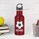 Bouteille D'eau Balle de football Enfants personnalisés<br><div class="desc">Conception personnalisée pour vos petits athlètes et amateurs de sport.</div>