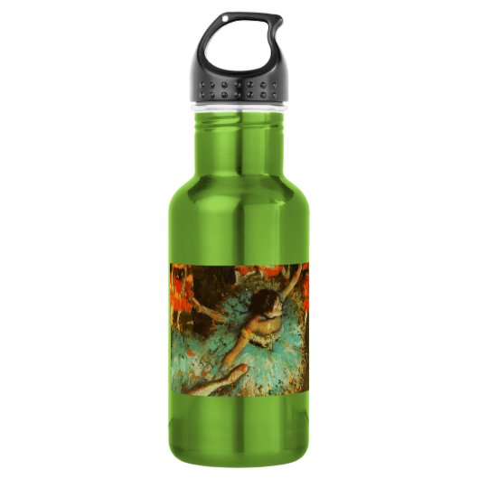 Bouteille D'eau Ballerina Dance Green Dancer Edger Degas Peinture (Devant)