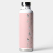 Bouteille D'eau Ballerina rose et fleurs (Droite)