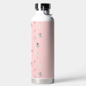 Bouteille D'eau Ballerina rose et fleurs (Droite)