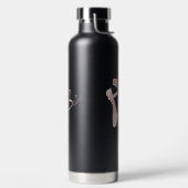 Bouteille D'eau Ballet Ballerina Rose Pointe Chaussures Noir (Droite)