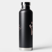 Bouteille D'eau Ballet Ballerina Rose Pointe Chaussures Noir (Droite)