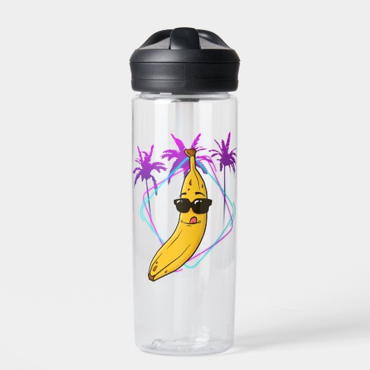 Bouteille D'eau banane cool rétro (Extérieur)
