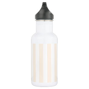 Bouteille D'eau Bande de bonbons beige et blanche