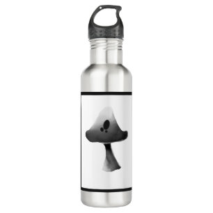 Bouteille D'eau Bande dessinée noire et blanche d'illustration de