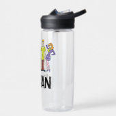 Bouteille D'eau Bande entière 14 Mystery Inc | Ajouter Votre Nom (Gauche)