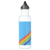 Bouteille D'eau Bandes arc-en-ciel diagonales (Gauche)