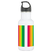 Bouteille D'eau Bandes arc-en-ciel irrégulières (Dos)