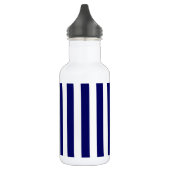 Bouteille D'eau Bandes de bonbons bleu et blanc marine (Gauche)