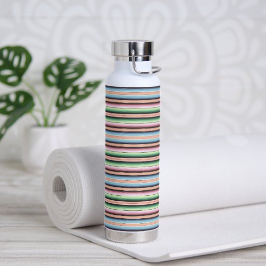 Bouteille D'eau Bandes de serape pastel (Yoga)