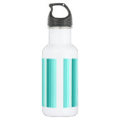 Bouteille D'eau Bandes d'ombre turquoise (Dos)