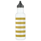 Bouteille D'eau Bandes d'or, Blancs, Motif rayé (Droite)