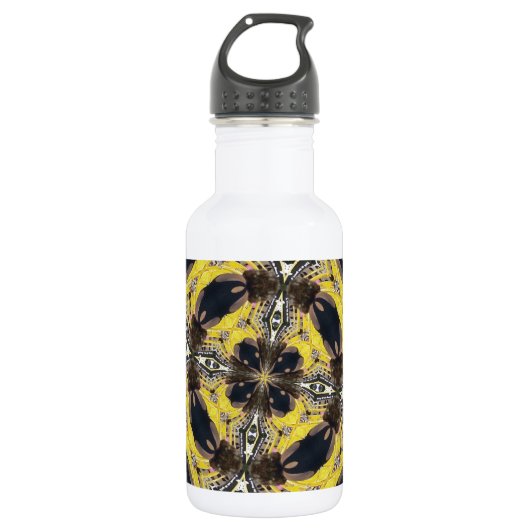 Bouteille D'eau Bandes d'or Kaleidoscope (Devant)