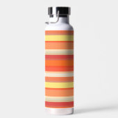 Bouteille D'eau Bandes rouges mignonnes orange (Plage)