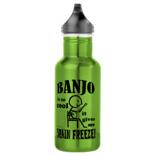 Bouteille D'eau Banjo, gel du cerveau