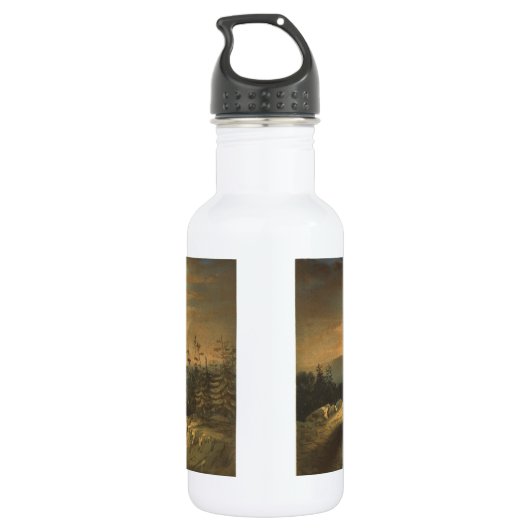 Bouteille D'eau Bannière Notre Ciel Né (Dos)