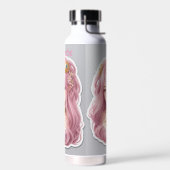 Bouteille D'eau barbe rose (Gauche)