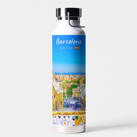Bouteille D'eau Barcelone, Espagne - Parc Guell Mosaïque Gaudi (Gauche)