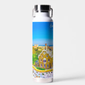 Bouteille D'eau Barcelone, Espagne - Parc Guell Mosaïque Gaudi (Avant)