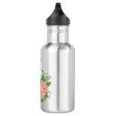 Bouteille D'eau Barne Chouette Fleurs roses Bleu (Droite)