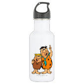 Bouteille D'eau Barney Rubble et Fred Flintstone (Devant)