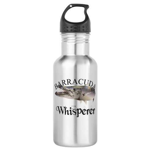 Bouteille D'eau Barracuda Whisperer de couleur claire (Devant)