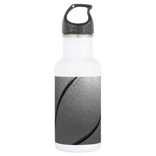 Bouteille D'eau Basket-ball noir et blanc (Devant)