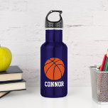 Bouteille D'eau Basket-ball Personnalisé Enfants<br><div class="desc">Conception personnalisée pour vos petits athlètes et amateurs de sport.</div>