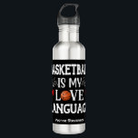 Bouteille D'eau Basketball Est Ma Langue D'Amour Basketball Lecteu<br><div class="desc">Cette bouteille d'eau amusante "Basketball is my love language" est parfaite pour toute personne qui aime le basket-ball. Ajoutez un nom au bas et vous serez sûr de ne pas le perdre à un jeu.</div>