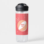 Bouteille D'eau Basketball Numéro de nom personnalisé<br><div class="desc">Une bouteille d'eau de basket pour votre joueur ! Cette bouteille d'eau personnalisée et amusante fait un grand cadeau pour le joueur de basket de votre vie. Le nom et le numéro sont personnalisables. Dans les tons orange et rose. Assurez-vous de regarder le design amusant sur le dos aussi!</div>