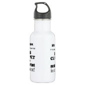 Bouteille D'eau Bass Clarinet instrument le plus important (Dos)