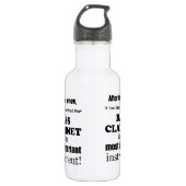 Bouteille D'eau Bass Clarinet instrument le plus important (Devant)