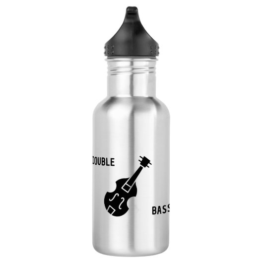 Bouteille D'eau Basse double en noir (Droite)