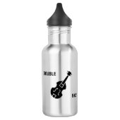 Bouteille D'eau Basse double en noir (Gauche)