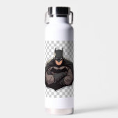 Bouteille D'eau Bat man on white bottle (Avant)