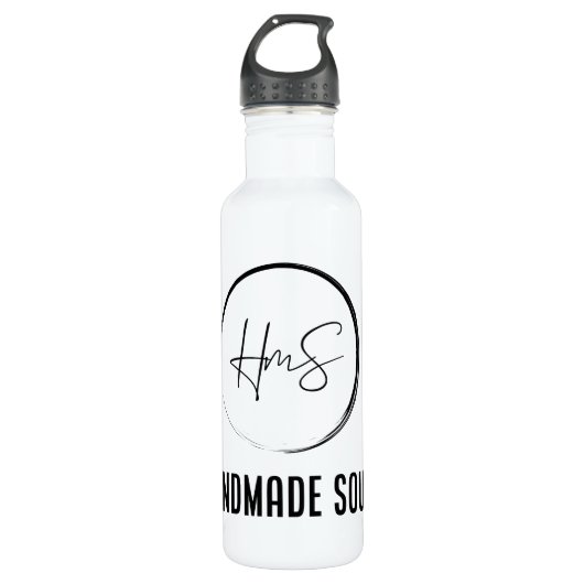 Bouteille D'eau Bataille d'eau HmS - Blanc (Devant)