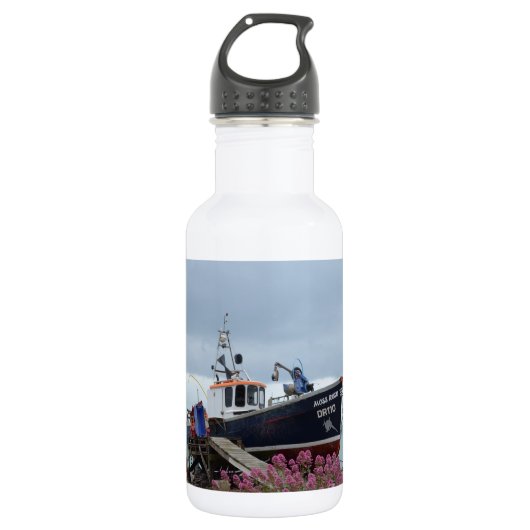 Bouteille D'eau Bateau de pêche Moss Rose (Devant)