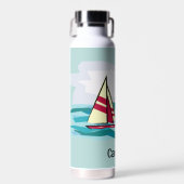 Bouteille D'eau Bateaux À Voile À Cuivre Vacuum Isolé (Avant)
