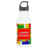 Bouteille D'eau Bâtiments Nom personnalisé École de garçons (Devant)