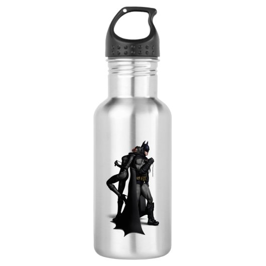 Bouteille D'eau Batman Arkham City | Batman et Catwoman (Devant)