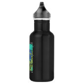 Bouteille D'eau Batman Électrique Qui Traverse La Typographie (Droite)