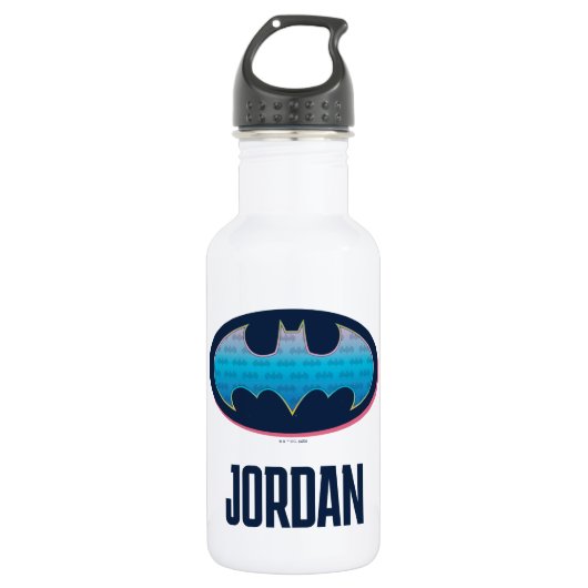 Bouteille D'eau Batman | Logo Pink Polka Dot (Devant)