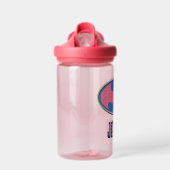 Bouteille D'eau Batman | Logo Pink Polka Dot (Avant)