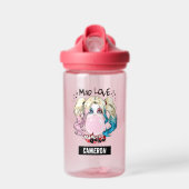 Bouteille D'eau Batman | Mad Love Harley Quinn | Ajouter Votre Nom (Avant)