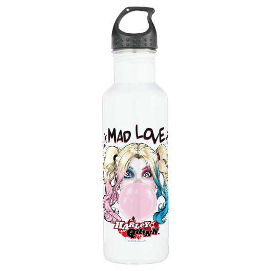 Bouteille D'eau Batman | Mad Love Harley Quinn Chewing Bubble Gum (Devant)
