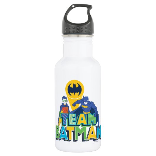 Bouteille D'eau Batman | Team Batman & Robin (Devant)