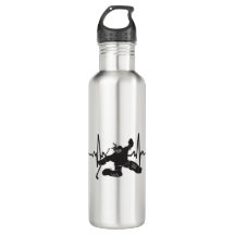 battement de coeur femelle d'hockey de gardien de