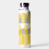 Bouteille D'eau Bauhaus géométrique moderne, Jaune de moutarde, Gr (Plage)
