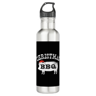 Bouteille D'eau BBQ Vintage détendu Santa Hat Pork